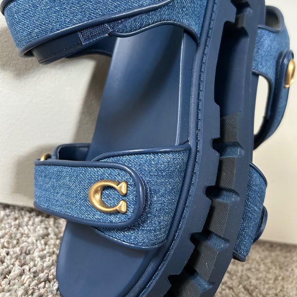 COACH Denim Brynn Sandal - Picture 4 of 10